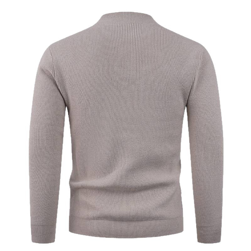 Structured men's sweater with round neck Lune London