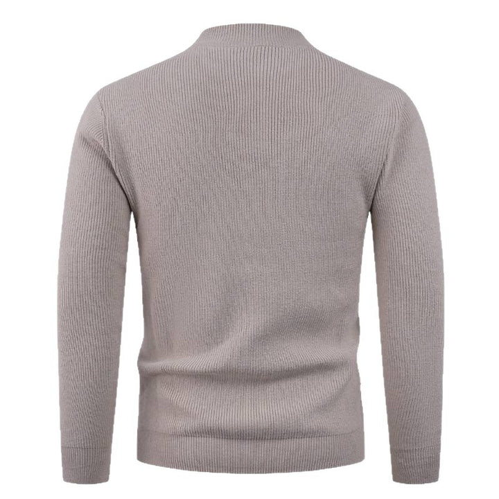Structured men's sweater with round neck Lune London