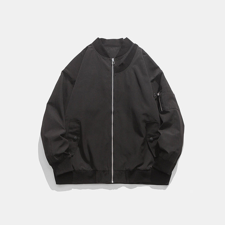 Casual bomber jacket for men with zipper and side pockets Lune London
