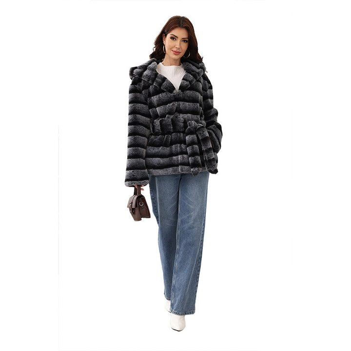 Ladies cozy faux fur jacket Lune London