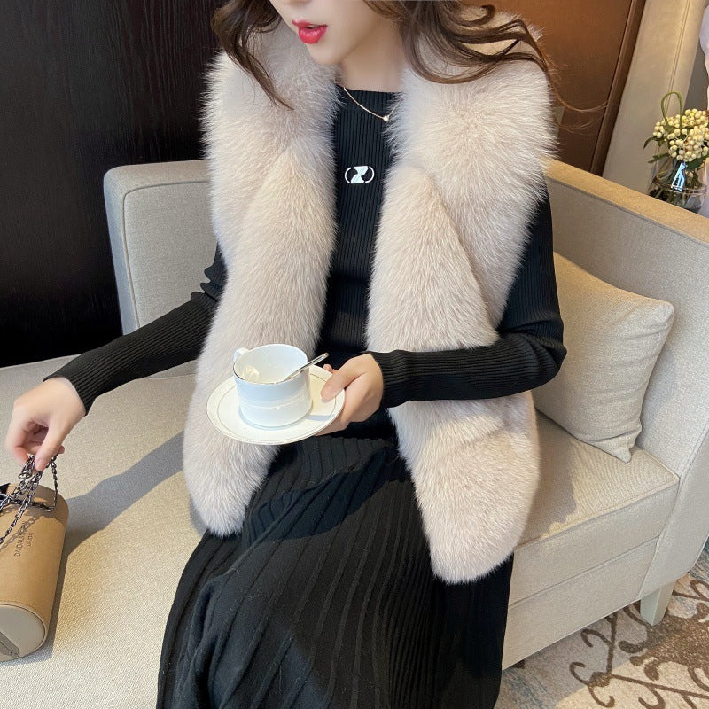 Women's faux fur gilet luxuriously soft Lune London