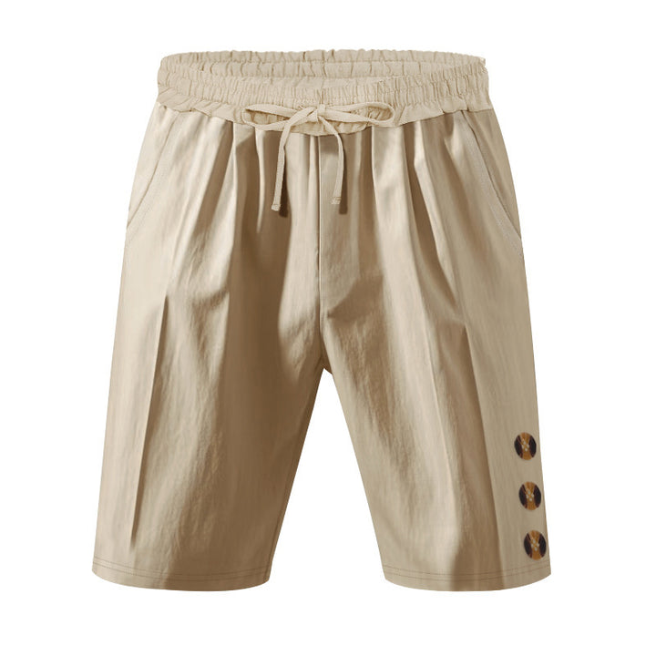 Leisure shorts for men with elastic waistband and practical side pockets Lune London