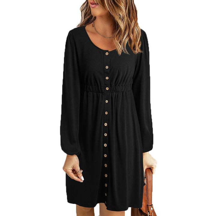 Summer dress for women with fitted cut and long sleeves Lune London