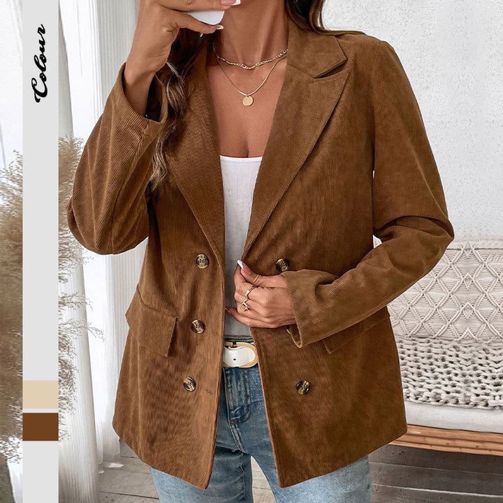 Fashionable corduroy blazer for ladies with elegant cut Lune London
