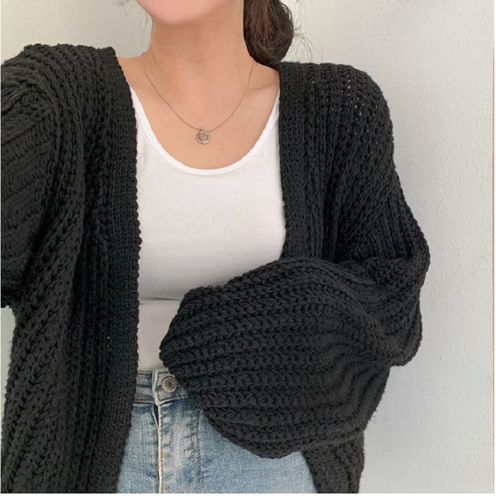 Ladies Oversized Knit Cardigan Lune London