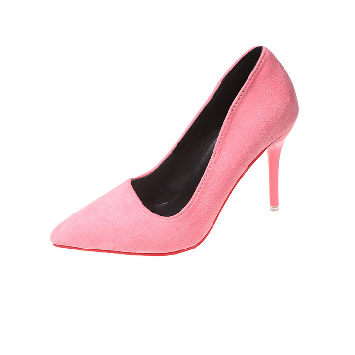 Elegant ladies lace pumps with transparent heel and soft upper material Lune London