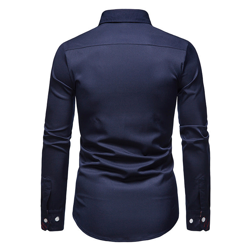 Elegant long-sleeve shirt for men with a eye-catching paisley pattern Lune London