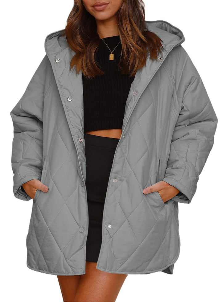 Veste d'hiver matelassée pour femmes avec capuche Chic und Stil