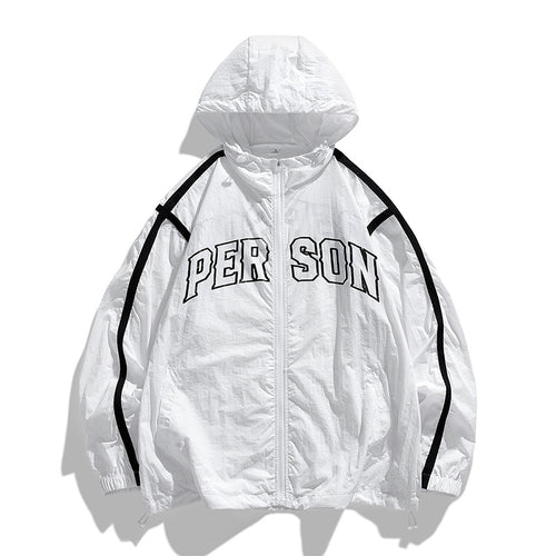 Casual windbreaker jacket for men with adjustable hood Lune London