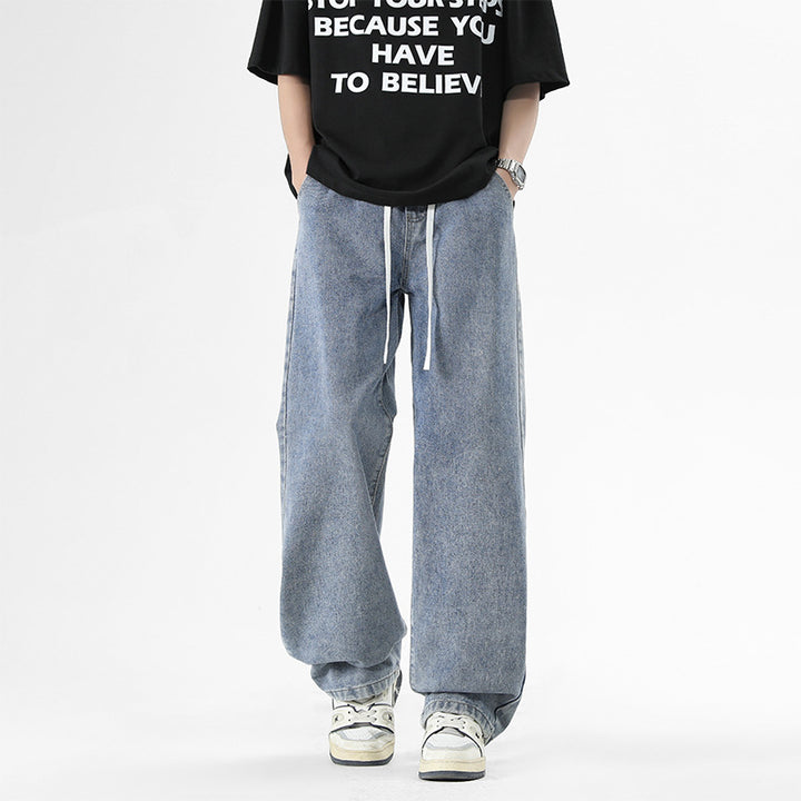 Casual loose pants for men with elastic waistband and pockets Lune London