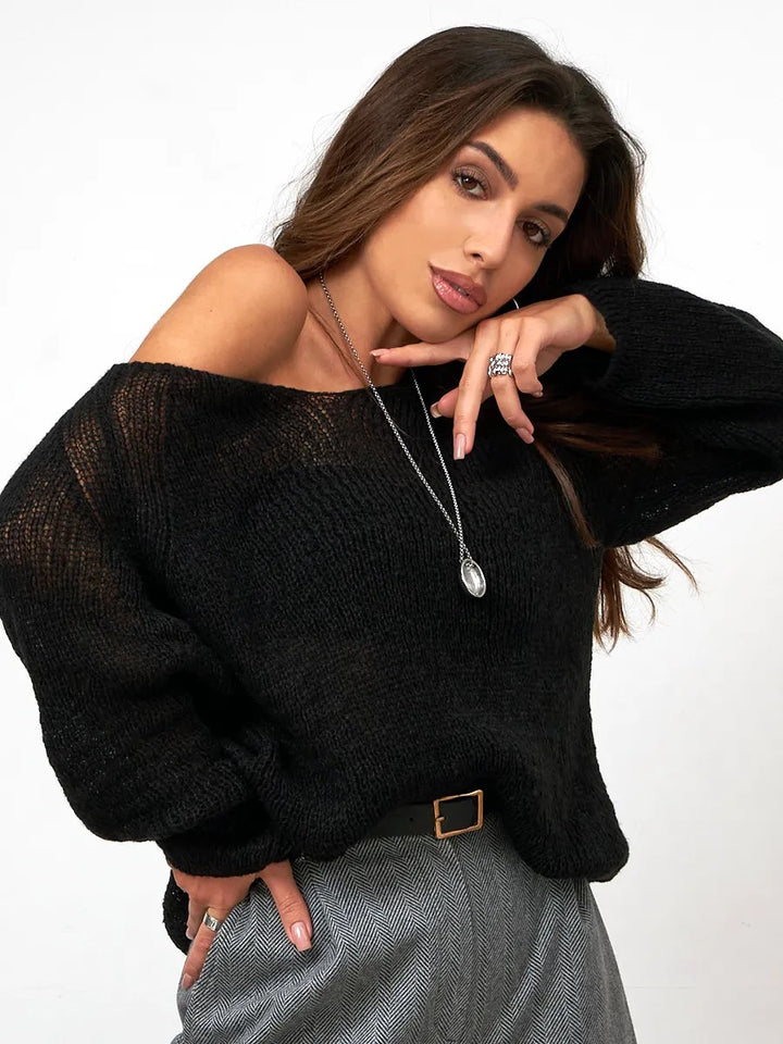 Pull décontracté pour femmes avec une texture décontractée et un matériau doux Chic & Stil