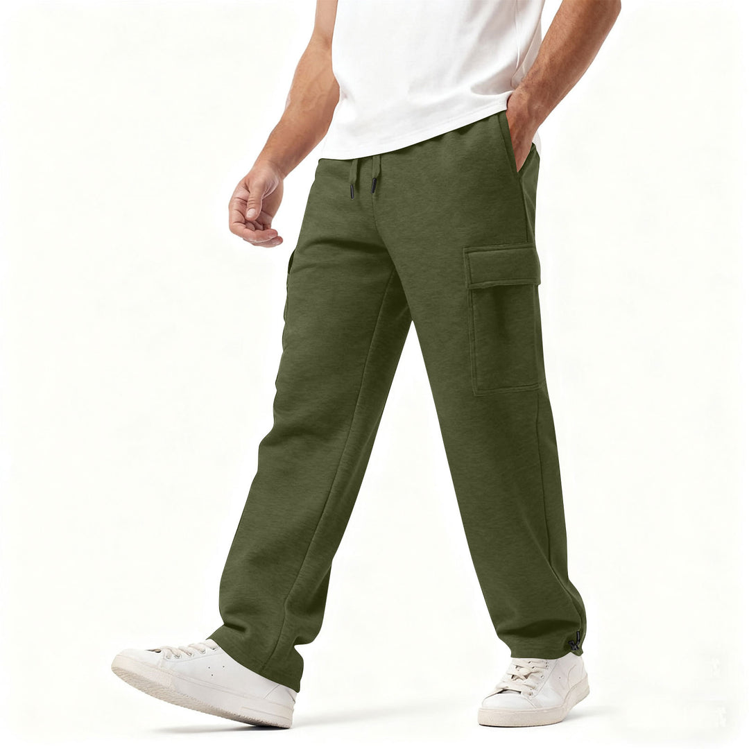 Men's Cargo-Style Leisure Pants with Practical Side Pockets and Elastic Waistband Chic & Stil