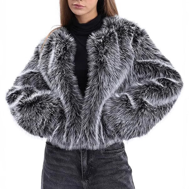 Ladies Padded Faux Fur Jacket Lune London