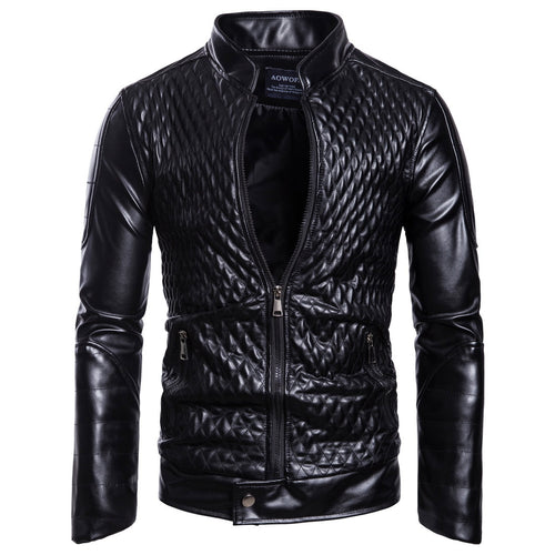 Stylish quilted leather jacket for men Lune London