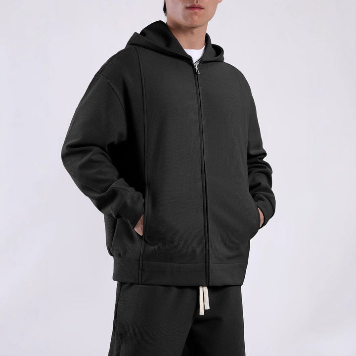 Men's leisure jacket with structured design and practical pockets Lune London