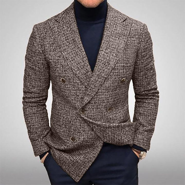 Men's Elegant Checkered Blazer Lune London