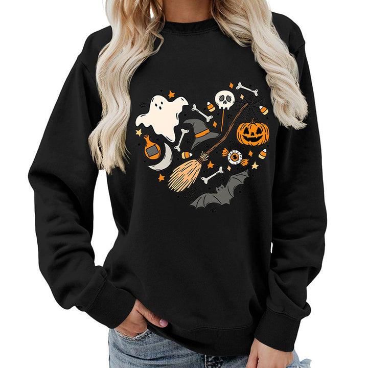 Sweatshirt d'Halloween pour femmes avec design créatif Chic & Stil