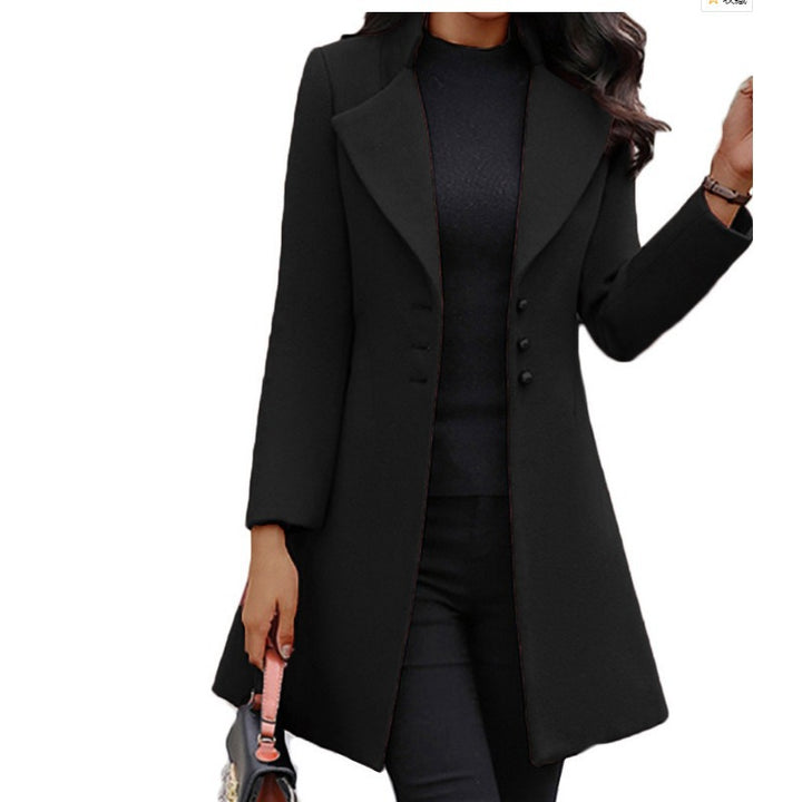 Ladies elegant and chic blazer coat with wide lapels Lune London
