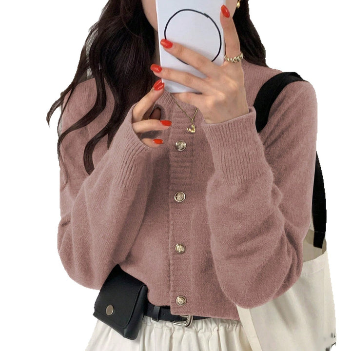 Cardigan féminin confortable avec des boutons décoratifs et coupe confortable Chic & Stil