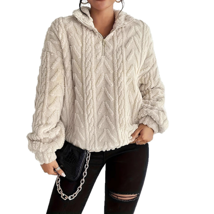 Oversized knitted polar fleece sweater Lune London