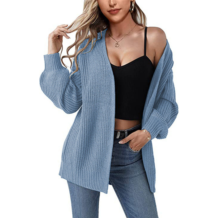 Ladies Soft Knit Cardigan with Front Openings Lune London
