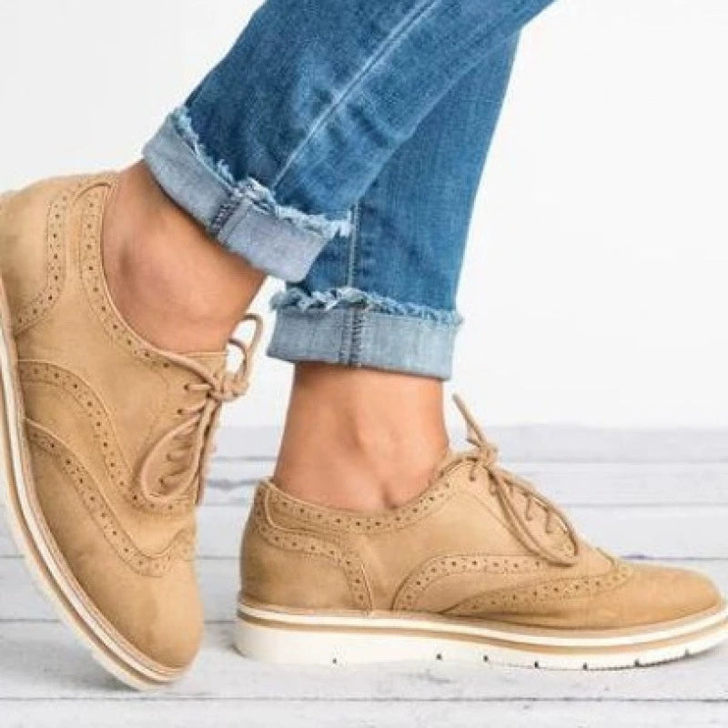 Lune London | Brogues Shoes Genuine Leather Classic Lacing Elegant Perforated Design