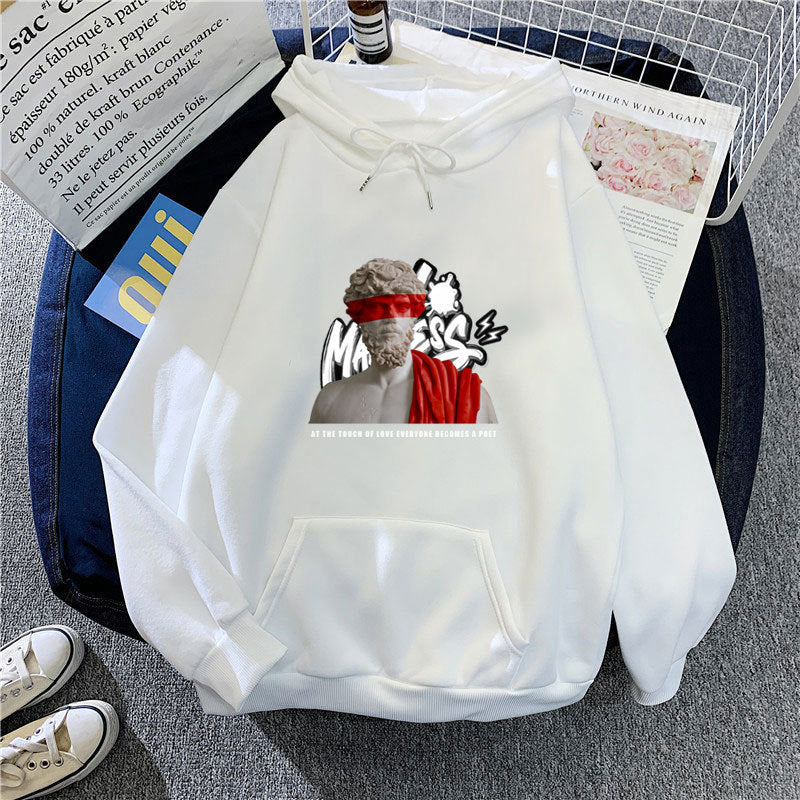 Women’s hoodie with modern graphic print and inspiring lettering Chic & Stil