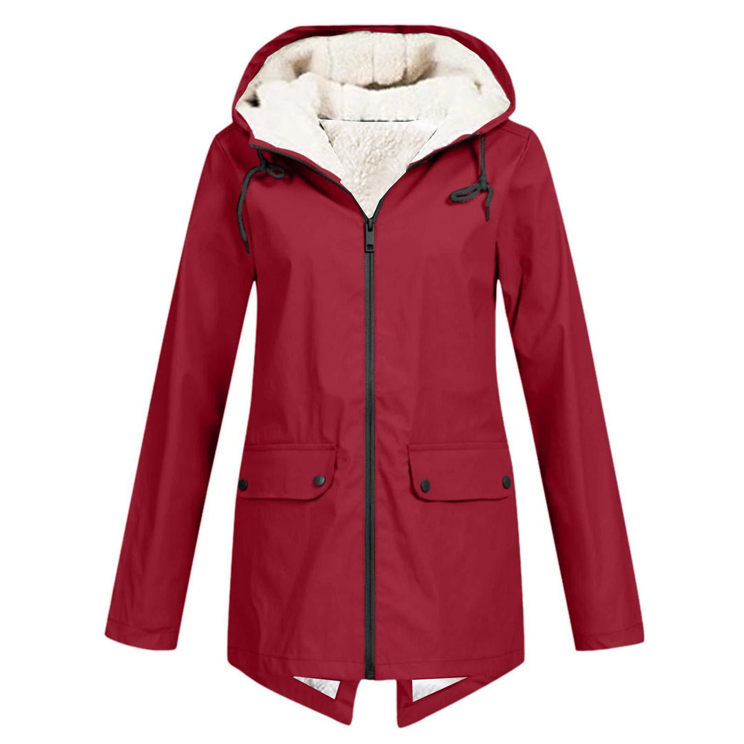 Lune London | Women's weatherproof and padded rain jacket with adjustable hood collar