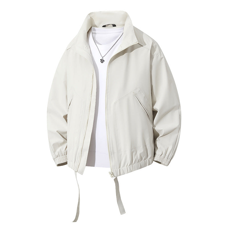 Casual windbreaker jacket for men with elastic cuffs and practical pockets Lune London