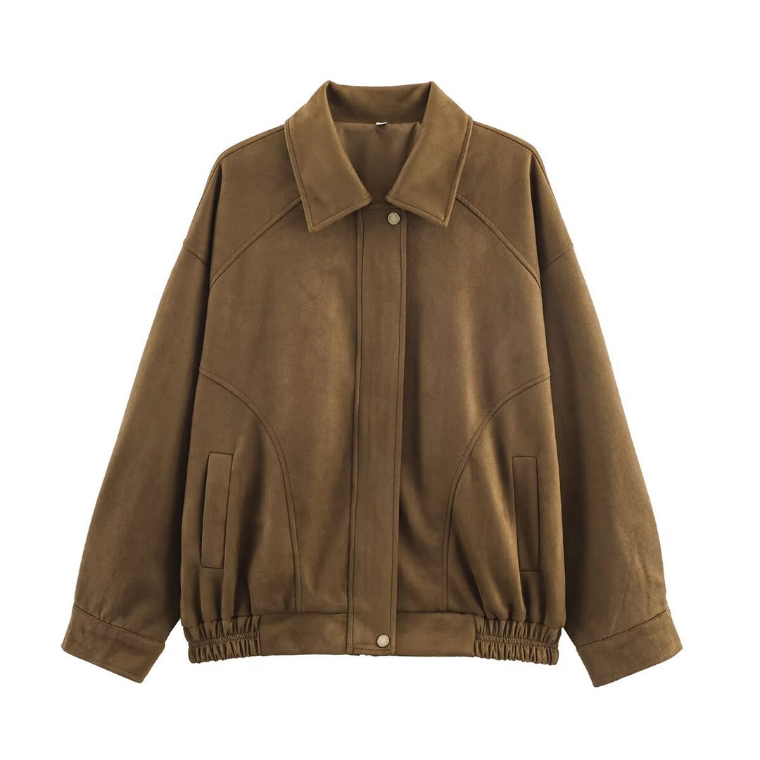 Ladies Oversized Jacket in high-quality faux leather Lune London