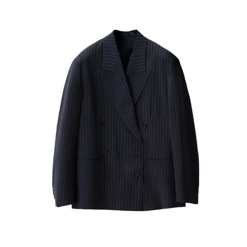 Blazer de costume rayé élégant pour femmes Chic & Stil