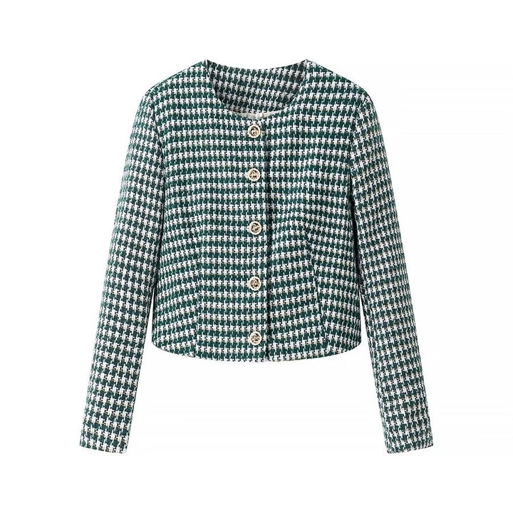 Veste moderne en jacquard pour femmes avec fermeture à boutons et coupe classique Chic & Stil