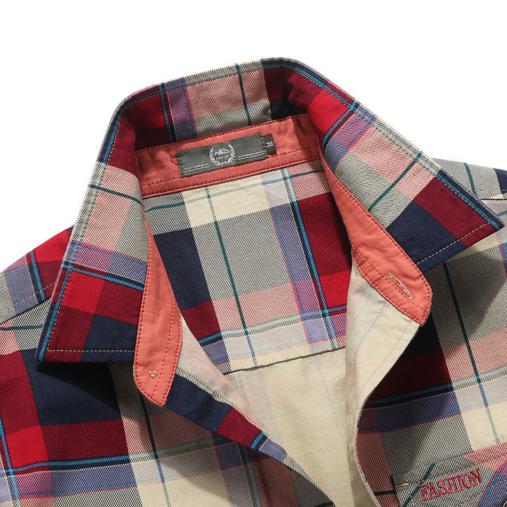 Plaid flannel shirt for men Lune London