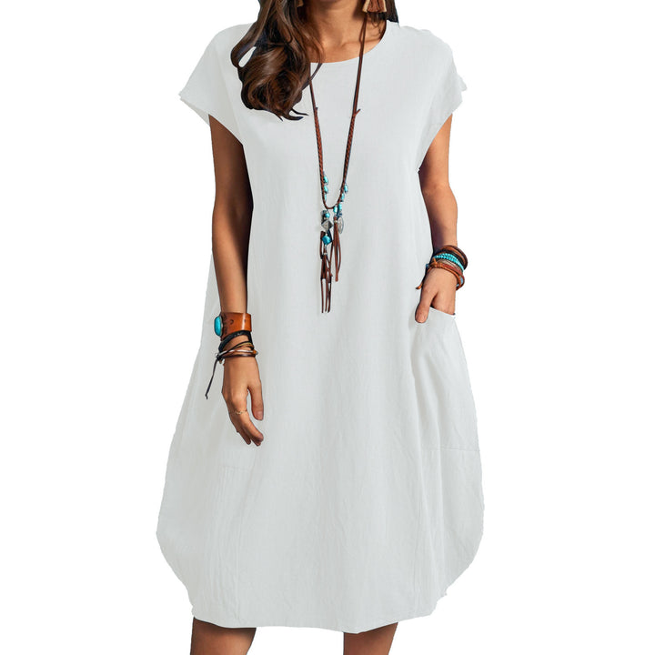 Airy summer dress for women with practical pockets and modern cut Lune London
