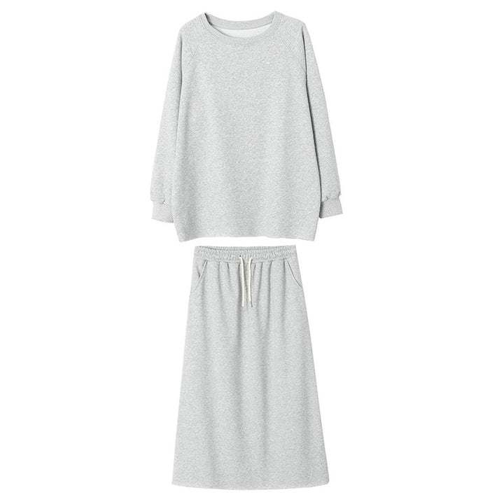 Women's Casual Sweatshirt with Skirt Set Chic & Stil