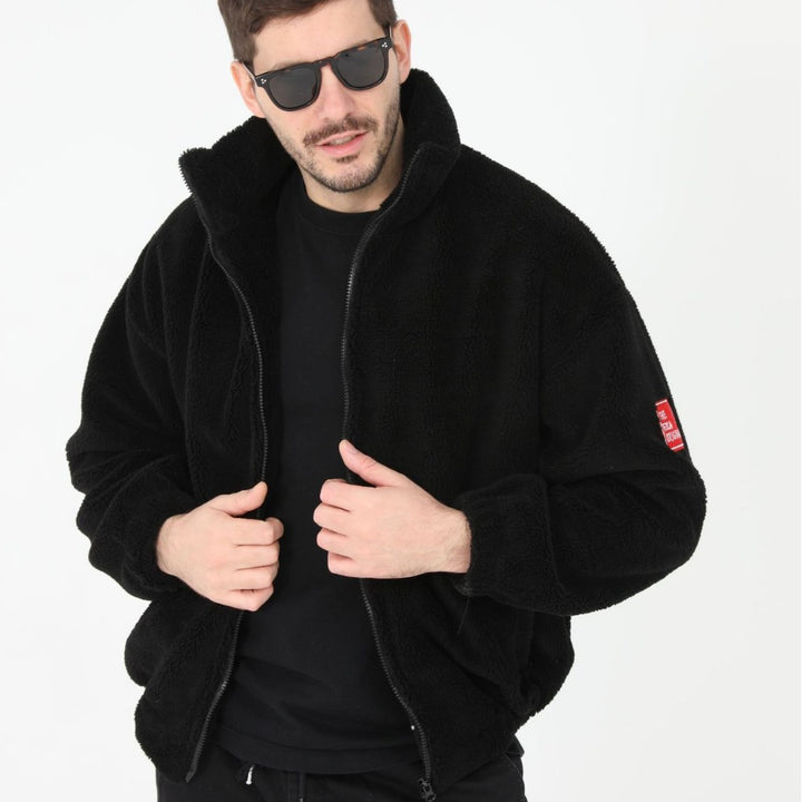 Comfortable teddy jacket for men with high collar Lune London
