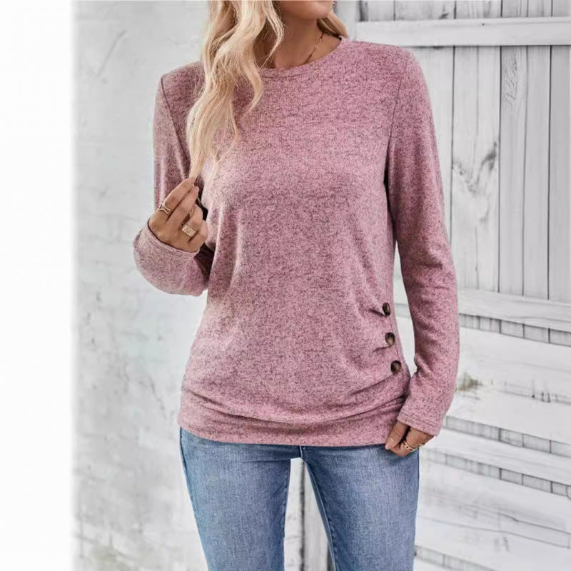 Fashionable women's top with button detail on the sides Lune London