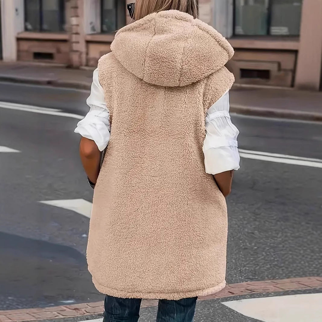 Reversible women's jacket with sherpa lining Lune London