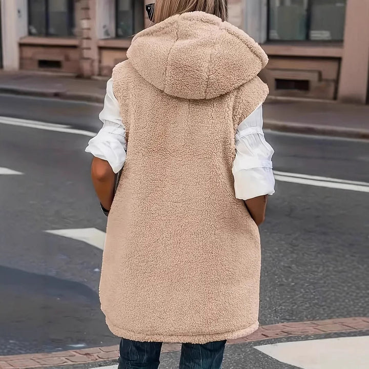 Reversible women's jacket with sherpa lining Lune London