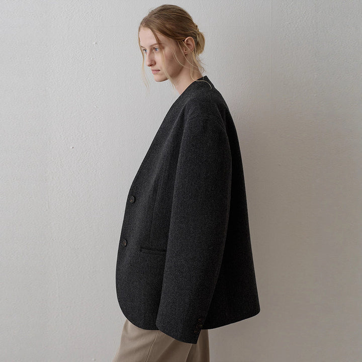 Blazer en tricot élégant pour femme avec coupe asymétrique Chic & Stil