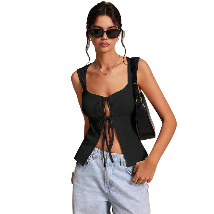 Shirt dress for women with gathers and trendy tie band Chic & Stil