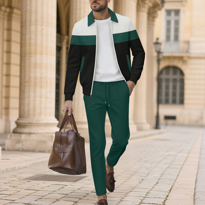 Sport leisure suit for men with a stylish zip-up jacket and comfortable pants Lune London