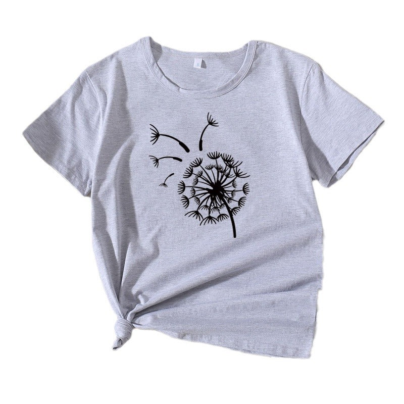 Women Graphic T-Shirt Dandelion Relaxed Fit Lune London