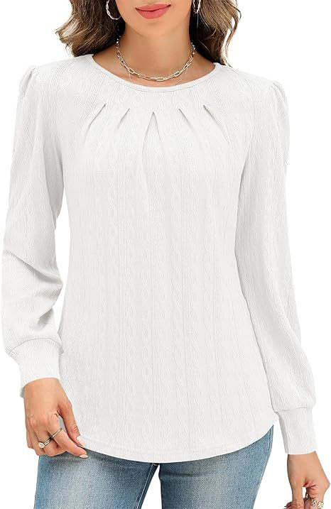 Ladies' blouse stylish with decorative draping Lune London