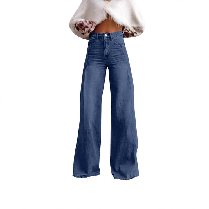 Women Loose High-Waist Jeans in Urban Style Lune London