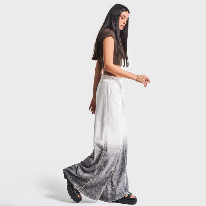 Loose leisure pants for women with a unique ombre effect Lune London