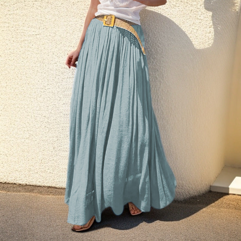Maxi skirt for women with a flowing cut and elastic waist Lune London