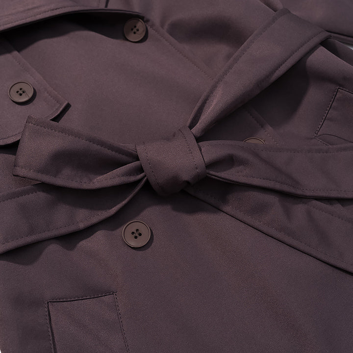 Manteau trench élégant pour femmes avec ceinture ajustable et revers à la mode Chic & Stil