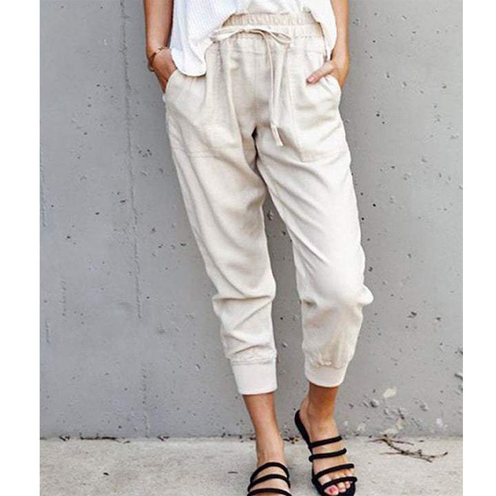Comfortable leisure pants for women with elastic waistband Lune London