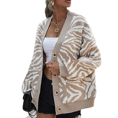 Women's knit jacket with an elegant graphic design Lune London